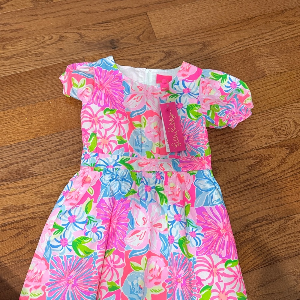 Lilly Pulitzer Colorful Floral Kids Dress NWT size 5 (little girls)